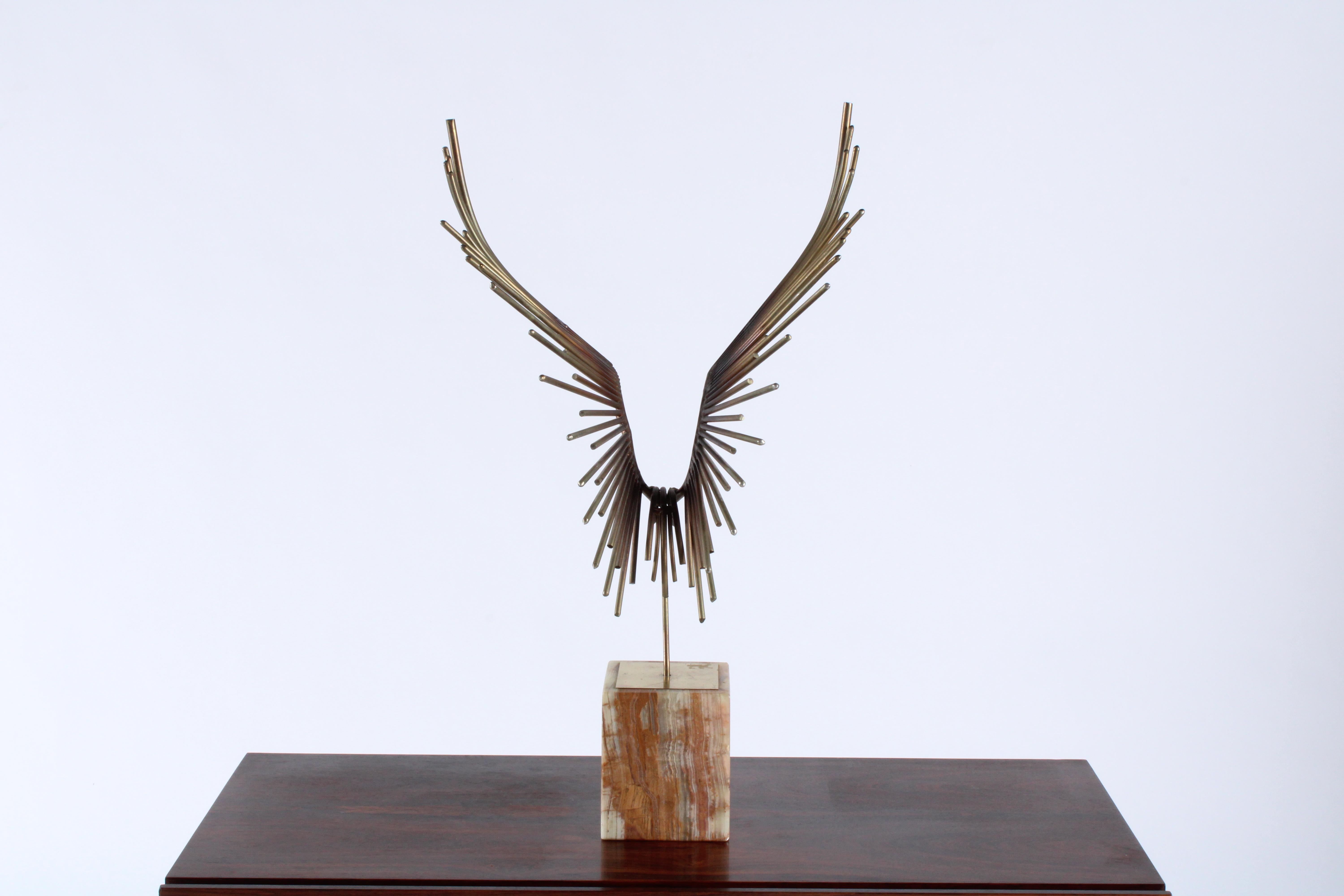 Brutalist 'Bird In Flight' welded sculpture attributed to Curtis Jere