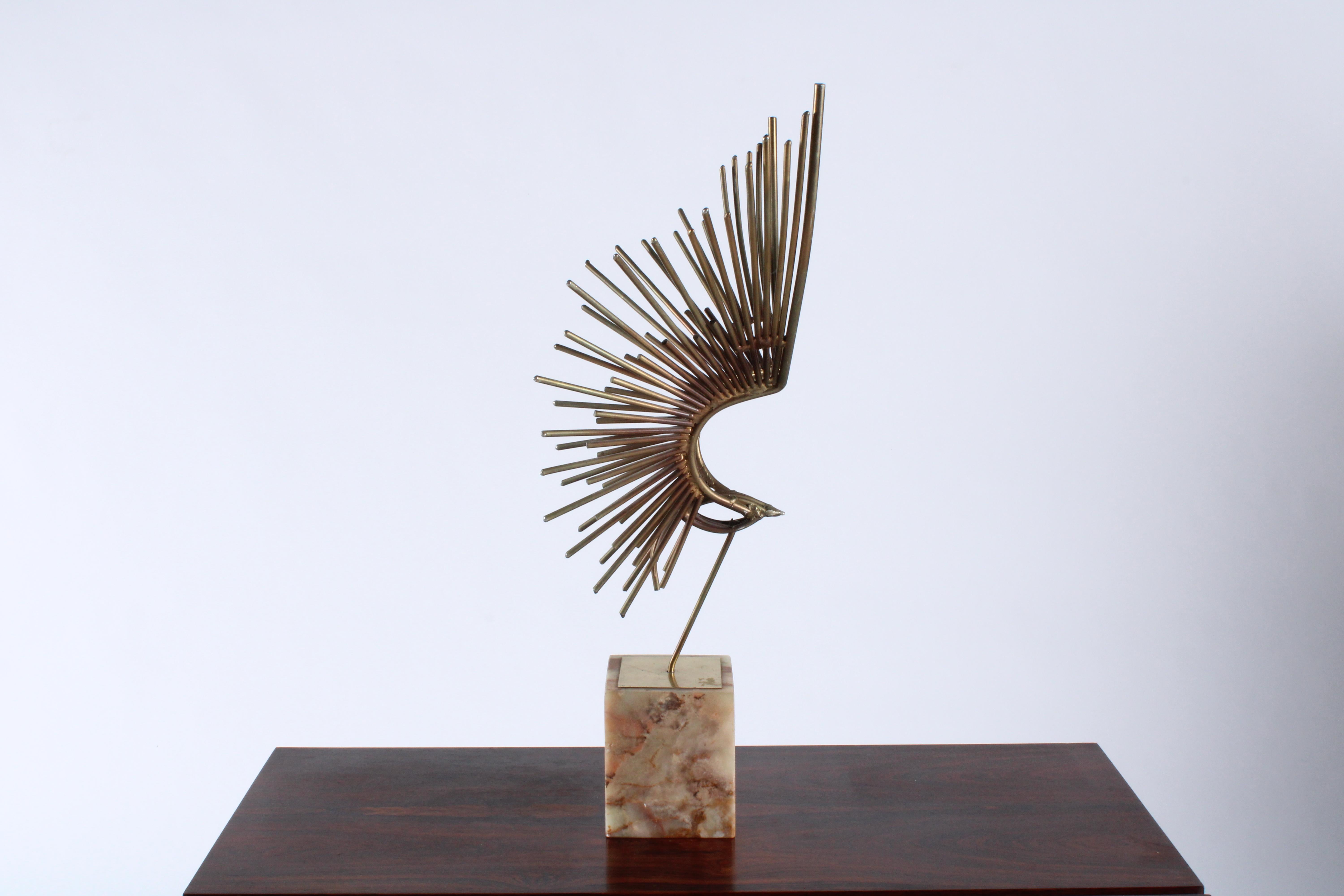 American 'Bird In Flight' welded sculpture attributed to Curtis Jere
