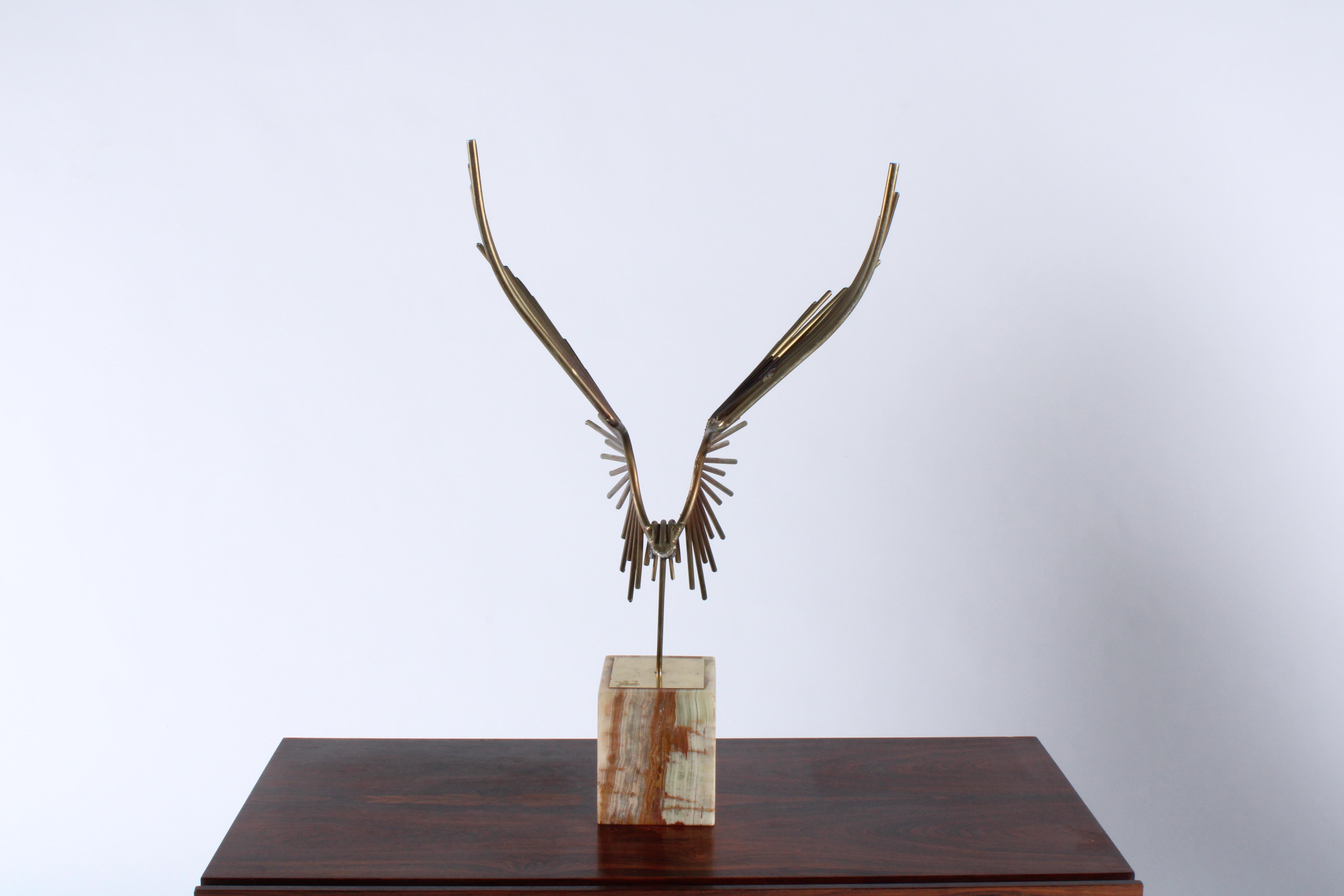 Welded 'Bird In Flight' welded sculpture attributed to Curtis Jere