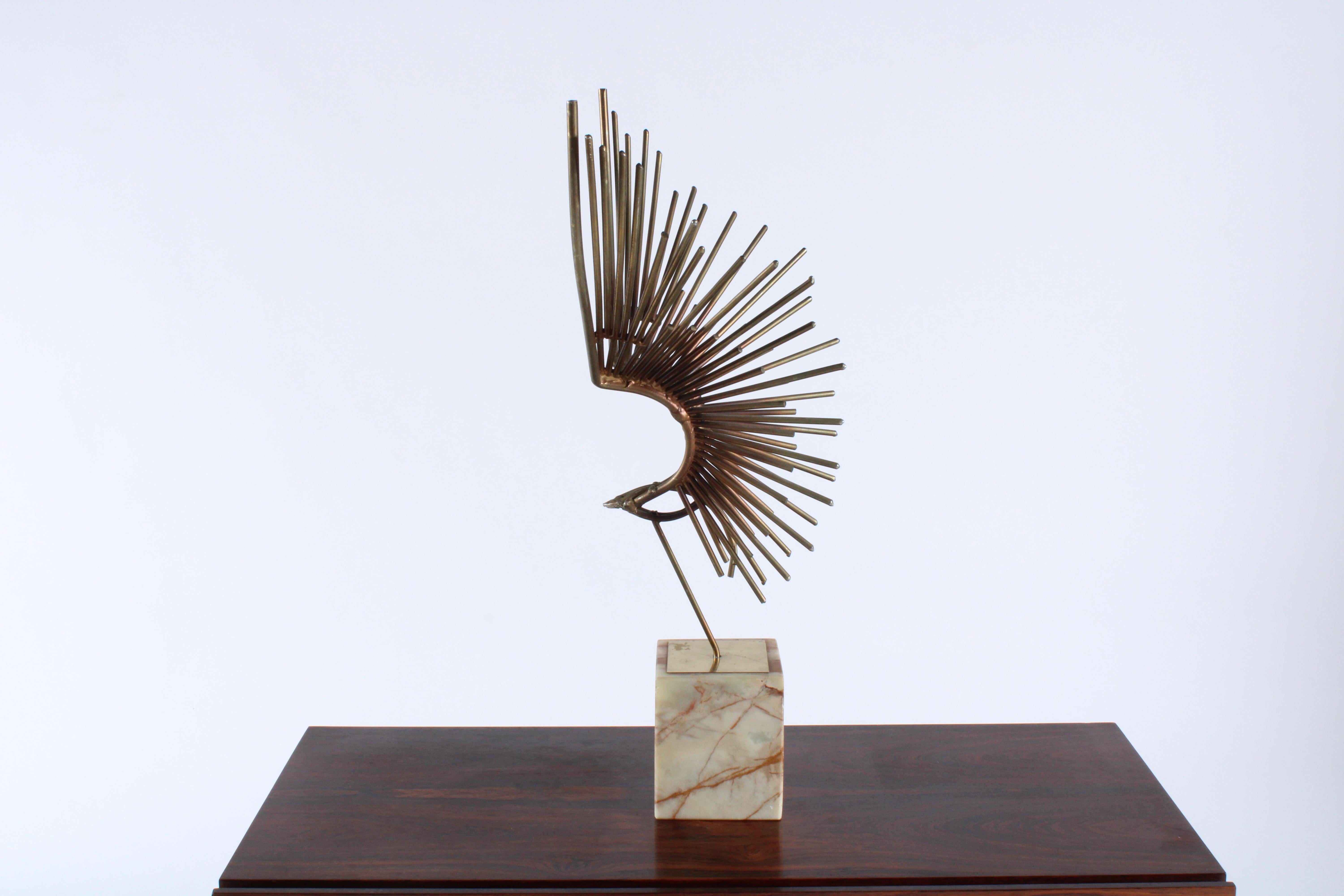 'Bird In Flight' welded sculpture attributed to Curtis Jere In Good Condition In Portlaoise, IE
