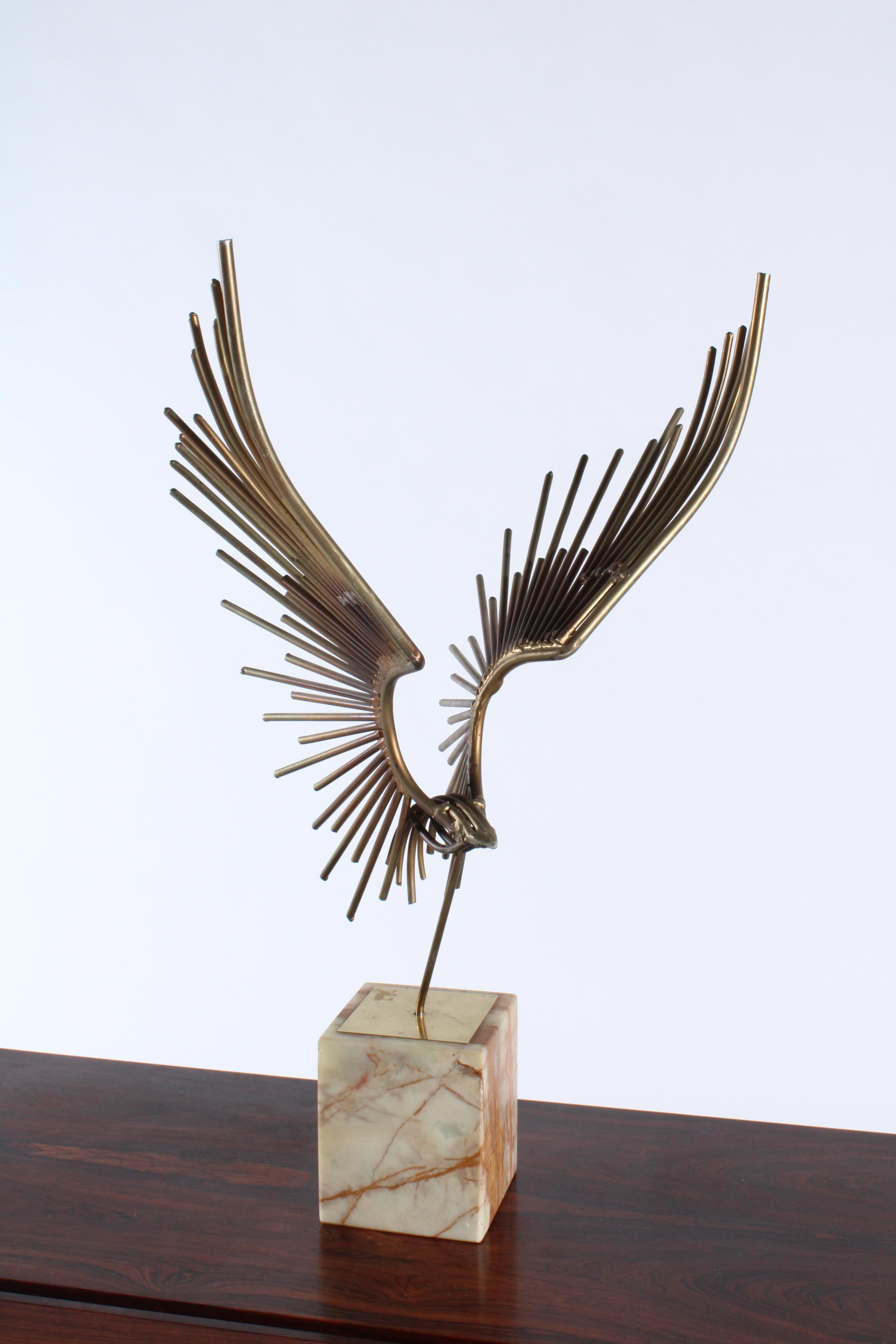 Late 20th Century 'Bird In Flight' welded sculpture attributed to Curtis Jere