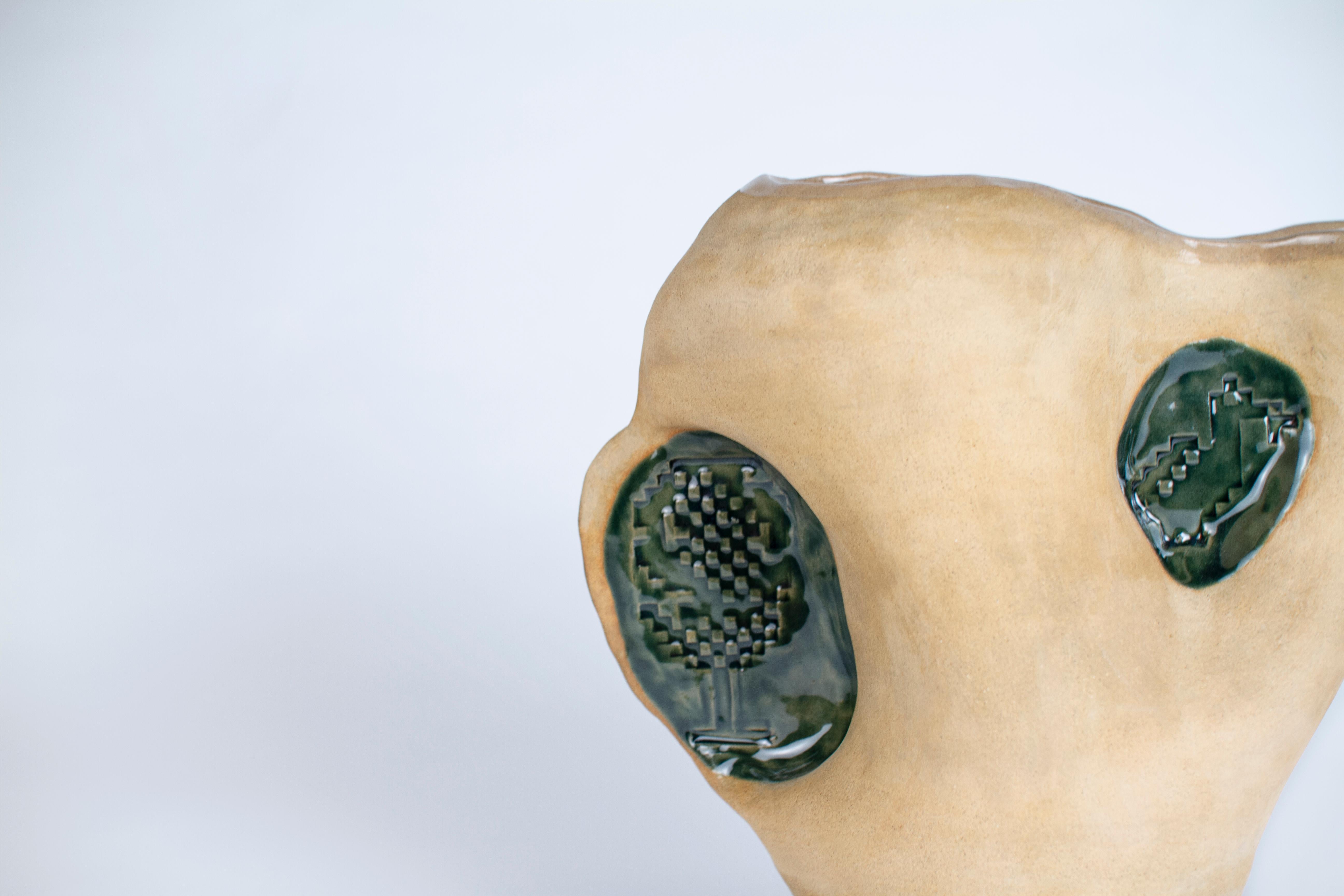 Emirian Bird Jug Vase by Faissal El-Malak