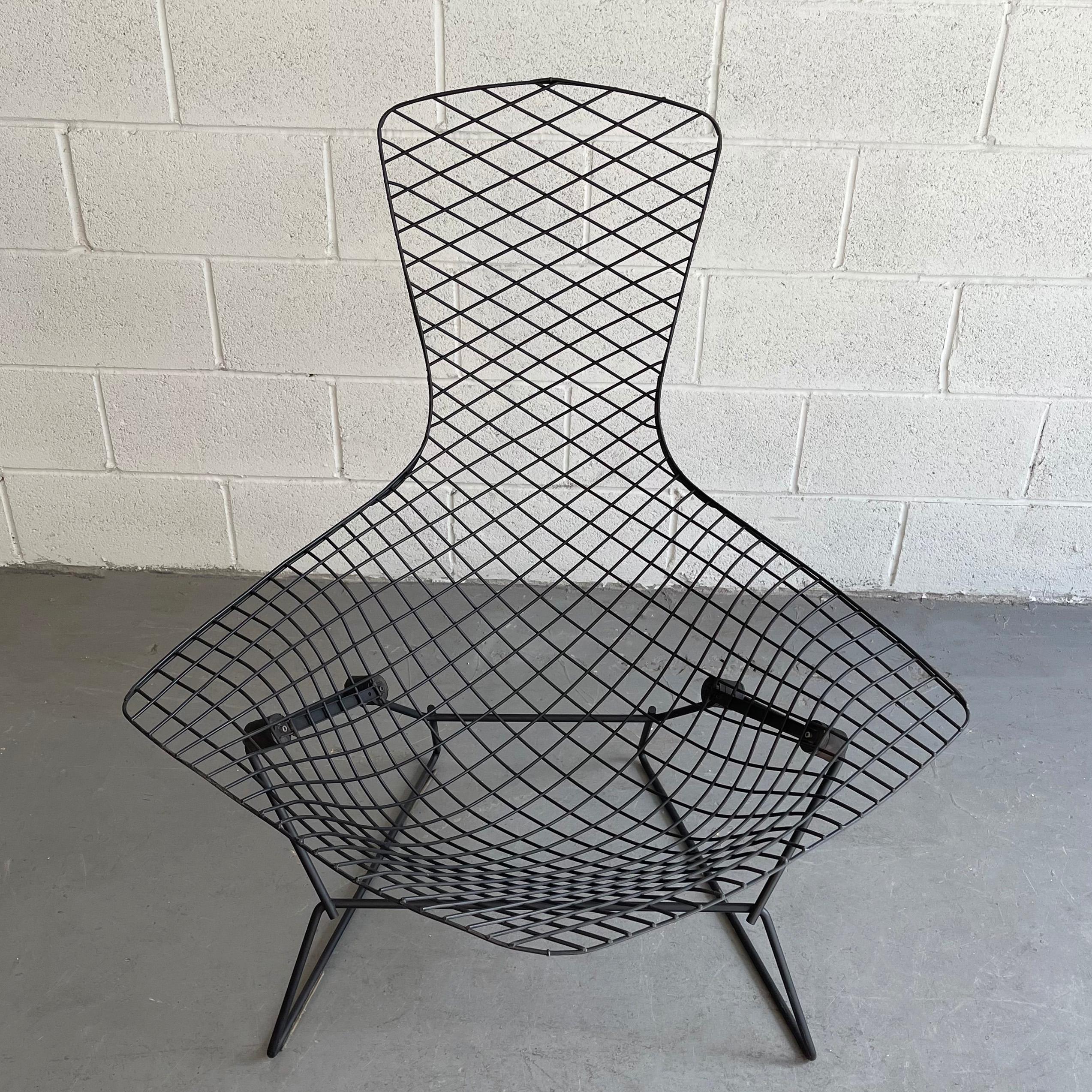 Powder-Coated Bird Lounge Chair with Ottoman by Harry Bertoia for Knoll