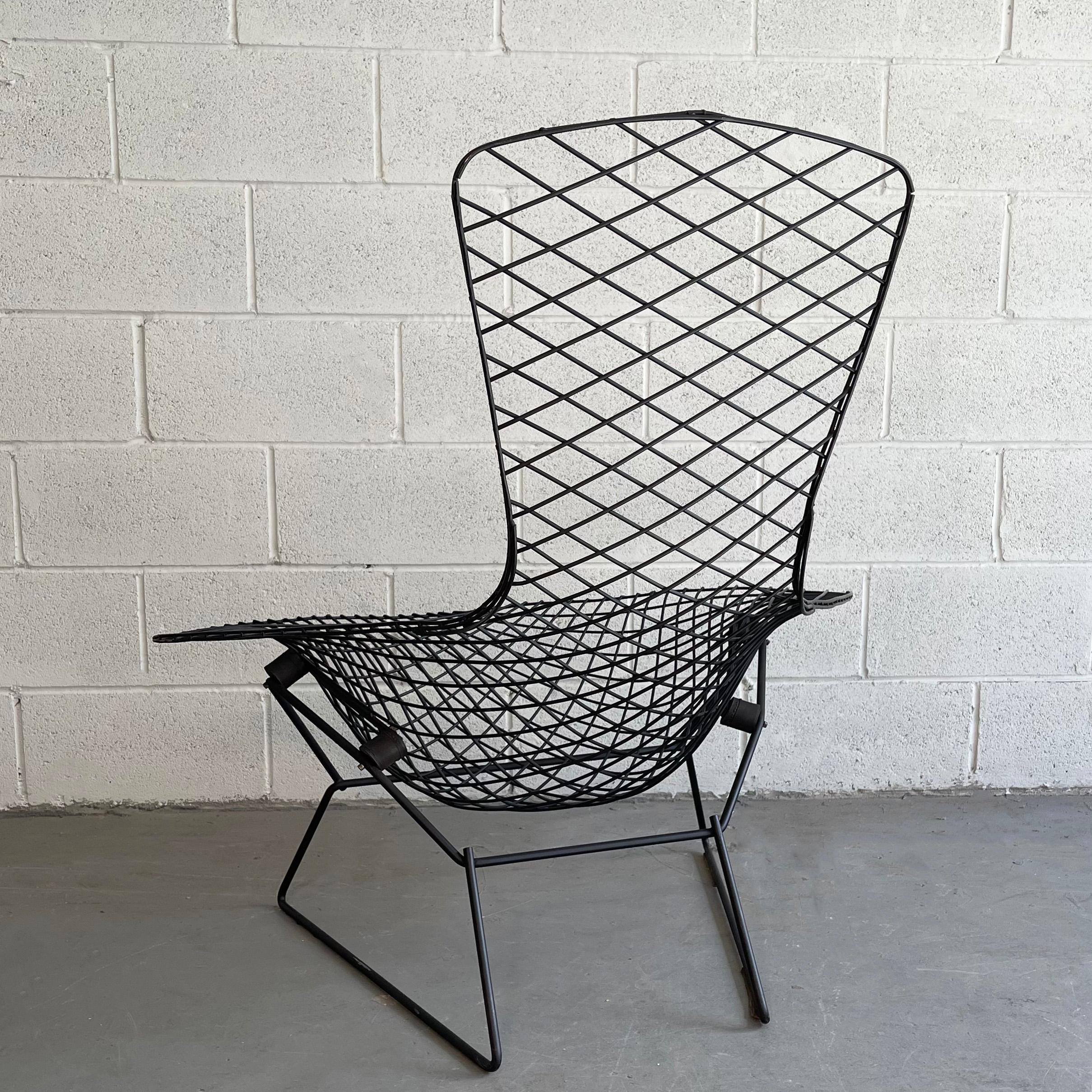 20th Century Bird Lounge Chair with Ottoman by Harry Bertoia for Knoll