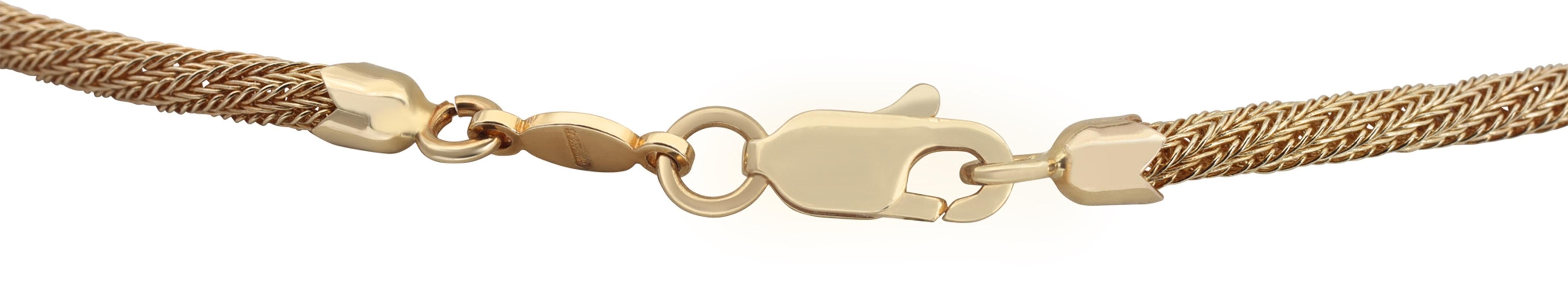 Collier en or jaune et blanc avec nid d'oiseaux en vente 1