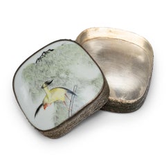 "Bird of Joy" Chinese Pottery Shard Box