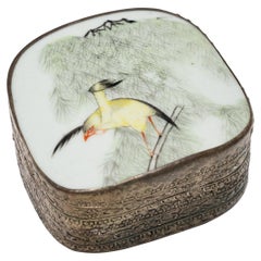 "Vogel der Freude" Chinesische Keramik Scherbenbox