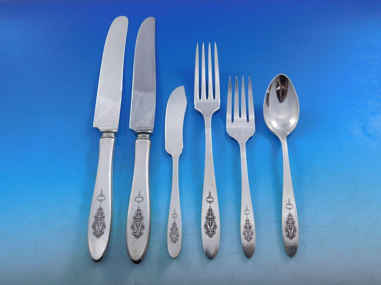 Bird of Paradise by Community Silverplate Flatware Set For 24 Service 115 pieces For Sale 4