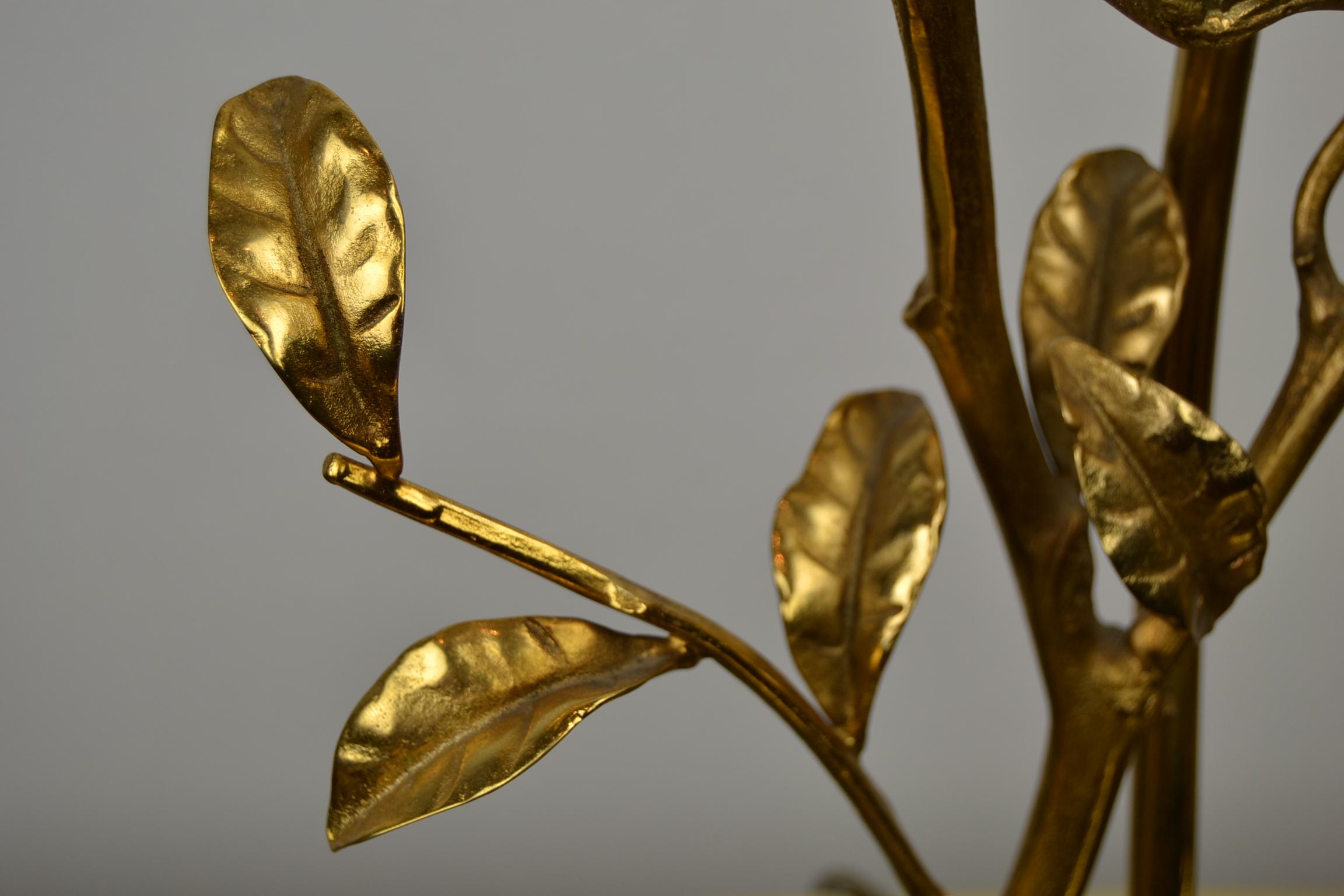 Brass Bird of Paradise Table Lamp by Lanciotto Galeotti for L'originale, Italy