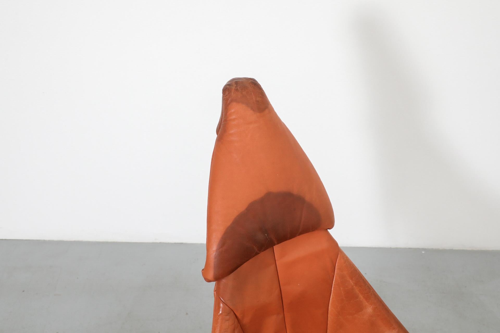 Chaise en cuir vintage 