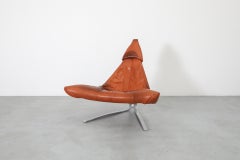 Silla de cuero vintage "Ave del Paraíso" de Pieter van Velzen para Leolux