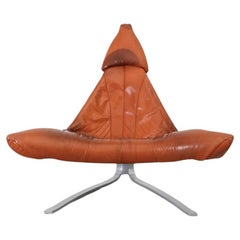 “Bird of Paradise” Vintage Leather Chair by Pieter van Velzen for Leolux