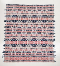 Bird of ParadiseCoverlet, Probably from  Ohio, USA, 19th C.