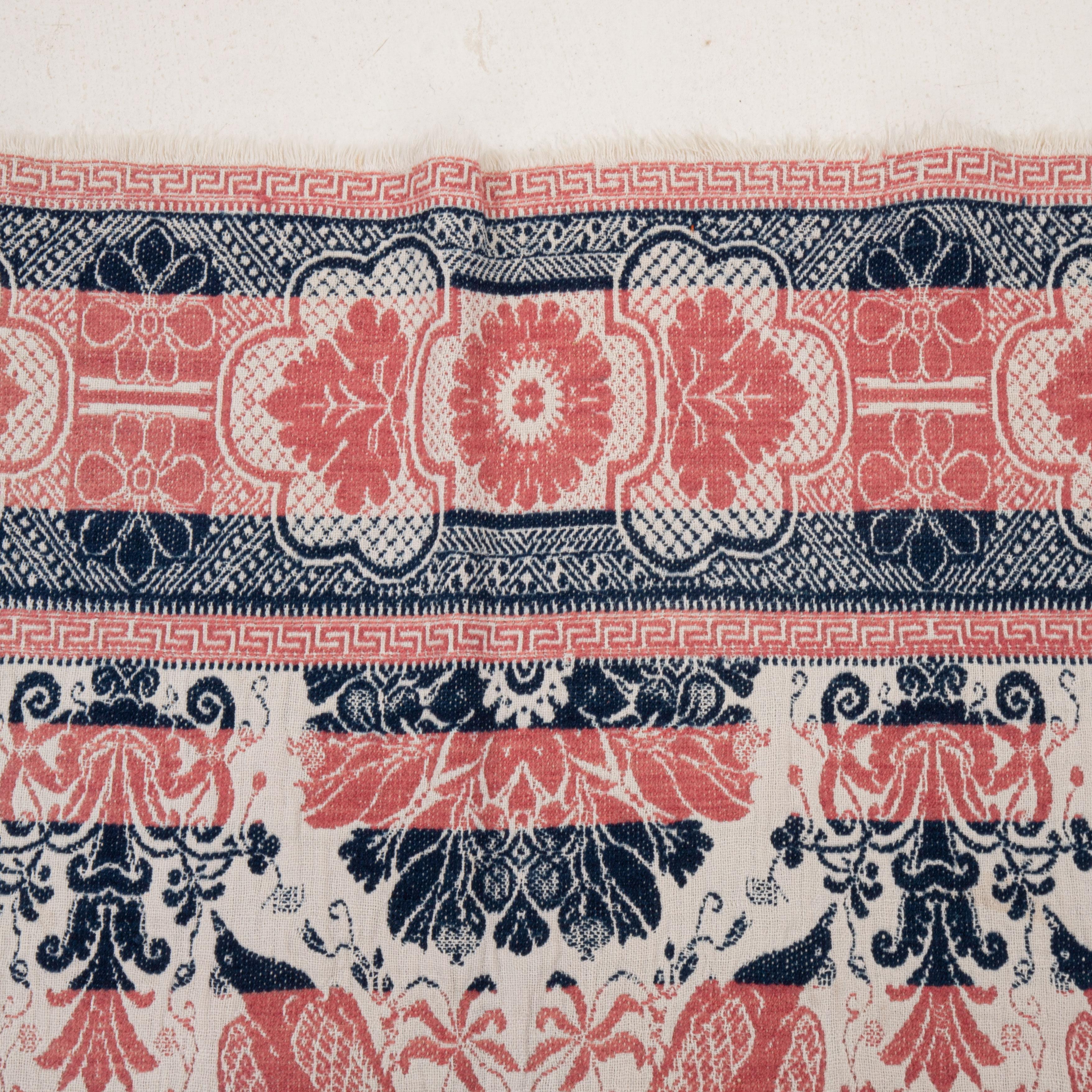 Bird of ParadiseCoverlet, Probably from  Ohio, USA, 19th C.  For Sale 1