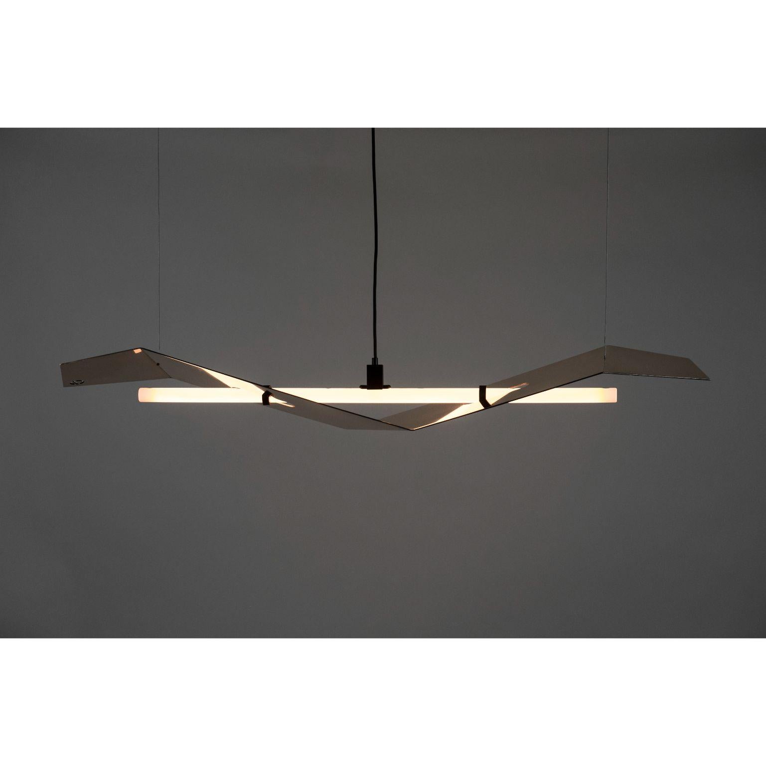 Bird of Prey - Pendant light by Atelier Haute Cuisine
Dimensions: 135 x 25,5 x 18 cm
Materials: Bronze

All our lamps can be wired according to each country. If sold to the USA it will be wired for the USA for instance.
 
A pendant light