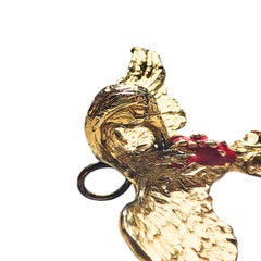 Bird Of Sacrifice Pendant Gold Metal
