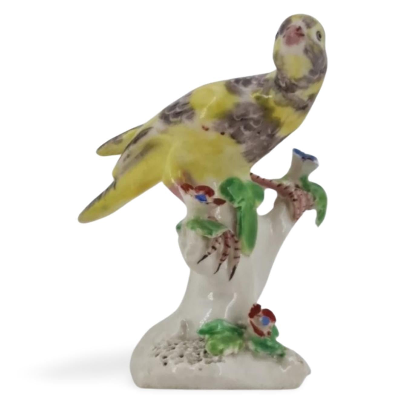 Neoclassical Bird on a Branch, Bow Porcelain Factory, circa 1763