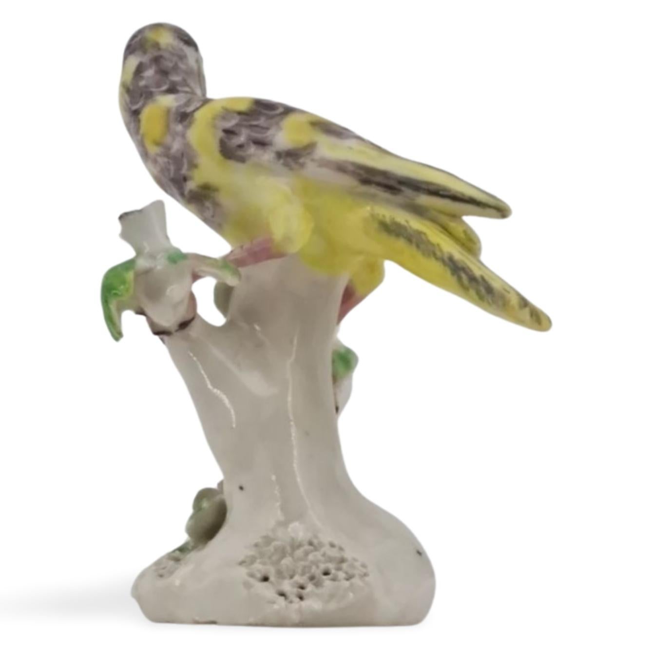 18th Century Bird on a Branch, Bow Porcelain Factory, circa 1763
