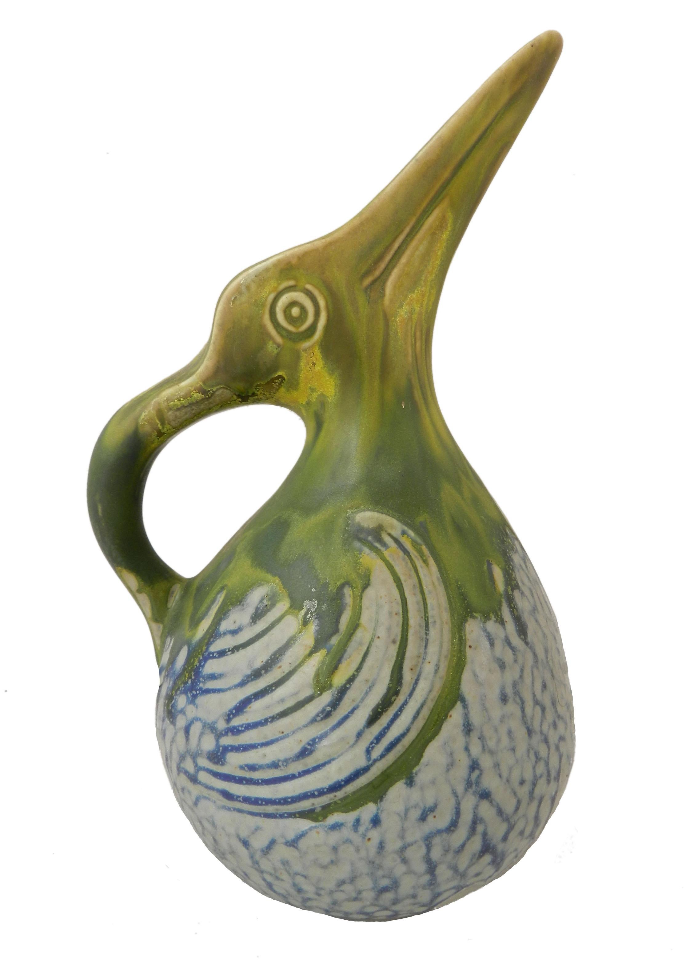 Bird Pitcher Jug Art Deco Zoomorphic For Sale at 1stDibs