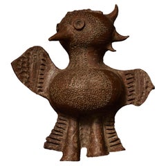 Vintage Bird Shaped Ceramic Wall Sconce by Jacques Pouchain
