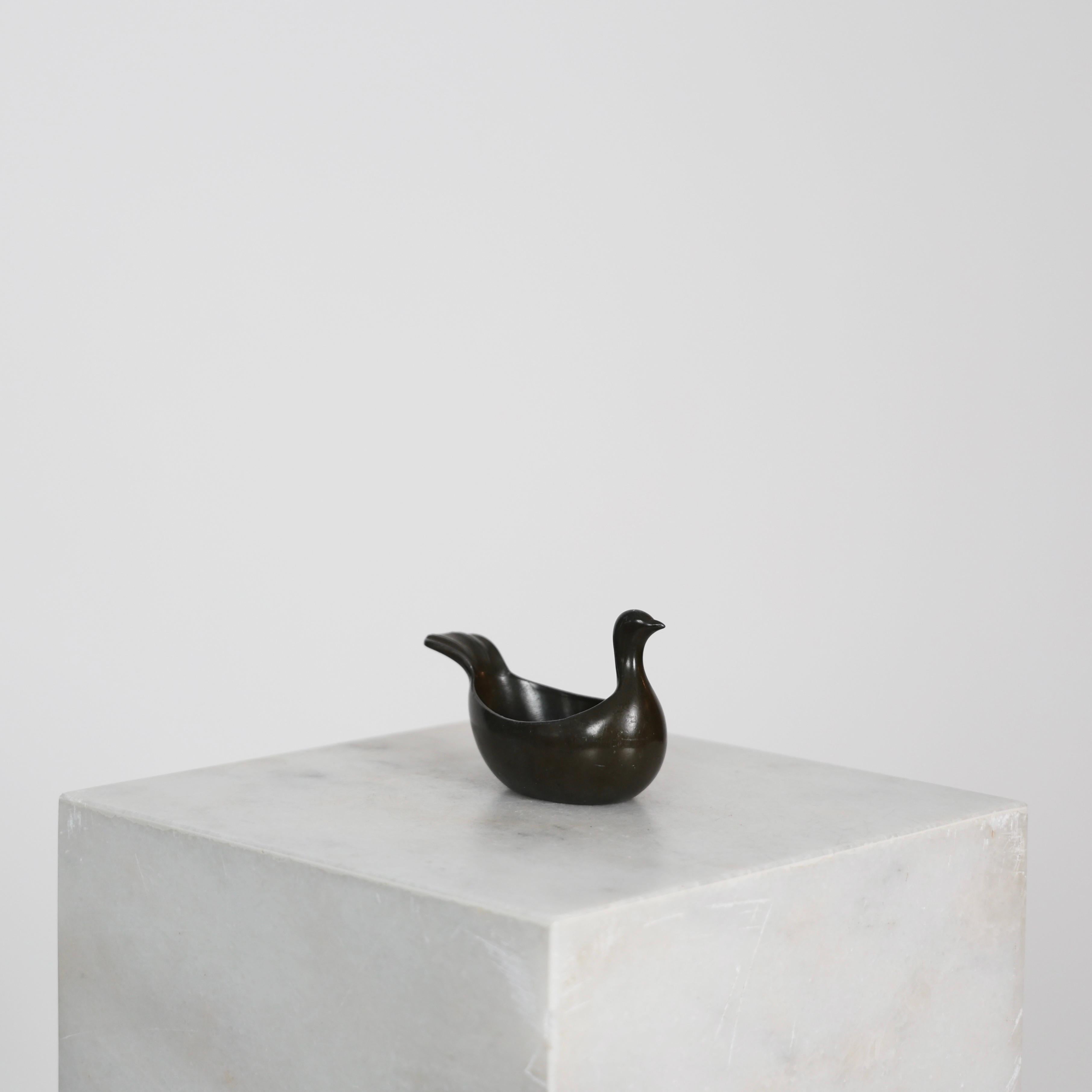 Bird-Shaped Diskometal Bowl by Just Andersen, 1930s, Denmark For Sale 1