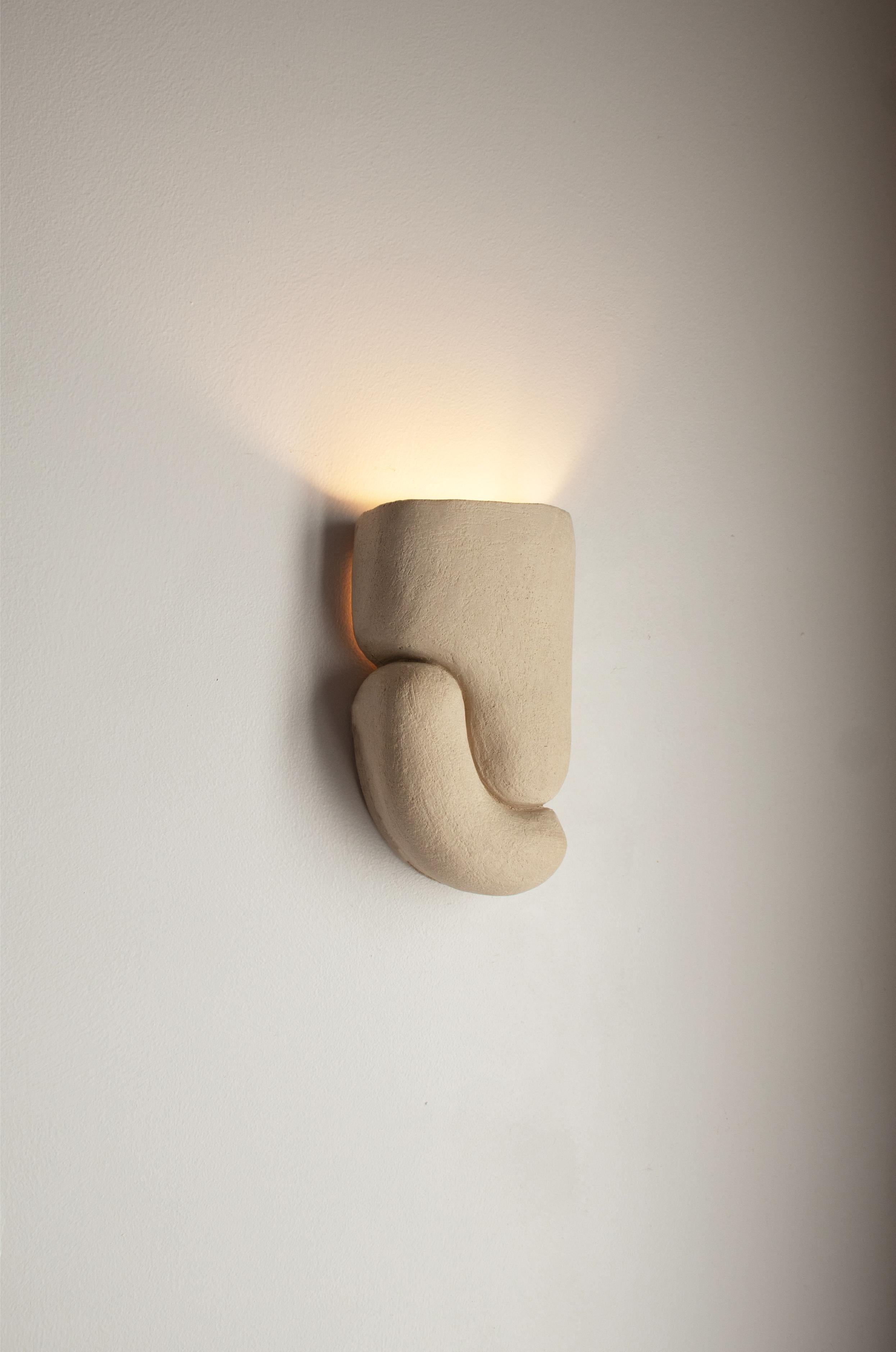 Stoneware Bird Wall Lamp by Alice Lahana Studio