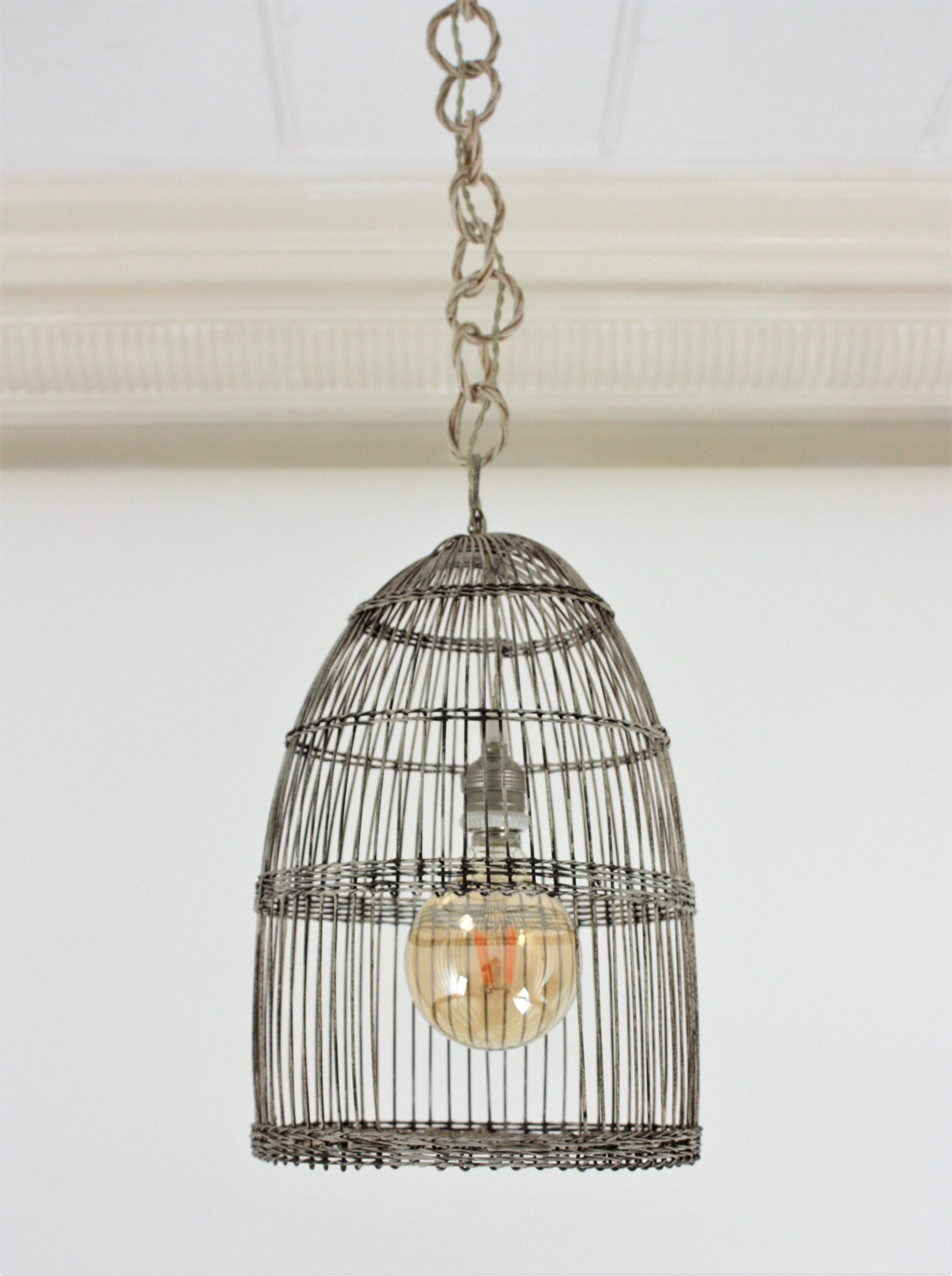 Bohemian Birdcage Rustic Hanging Light Pendant Lamp