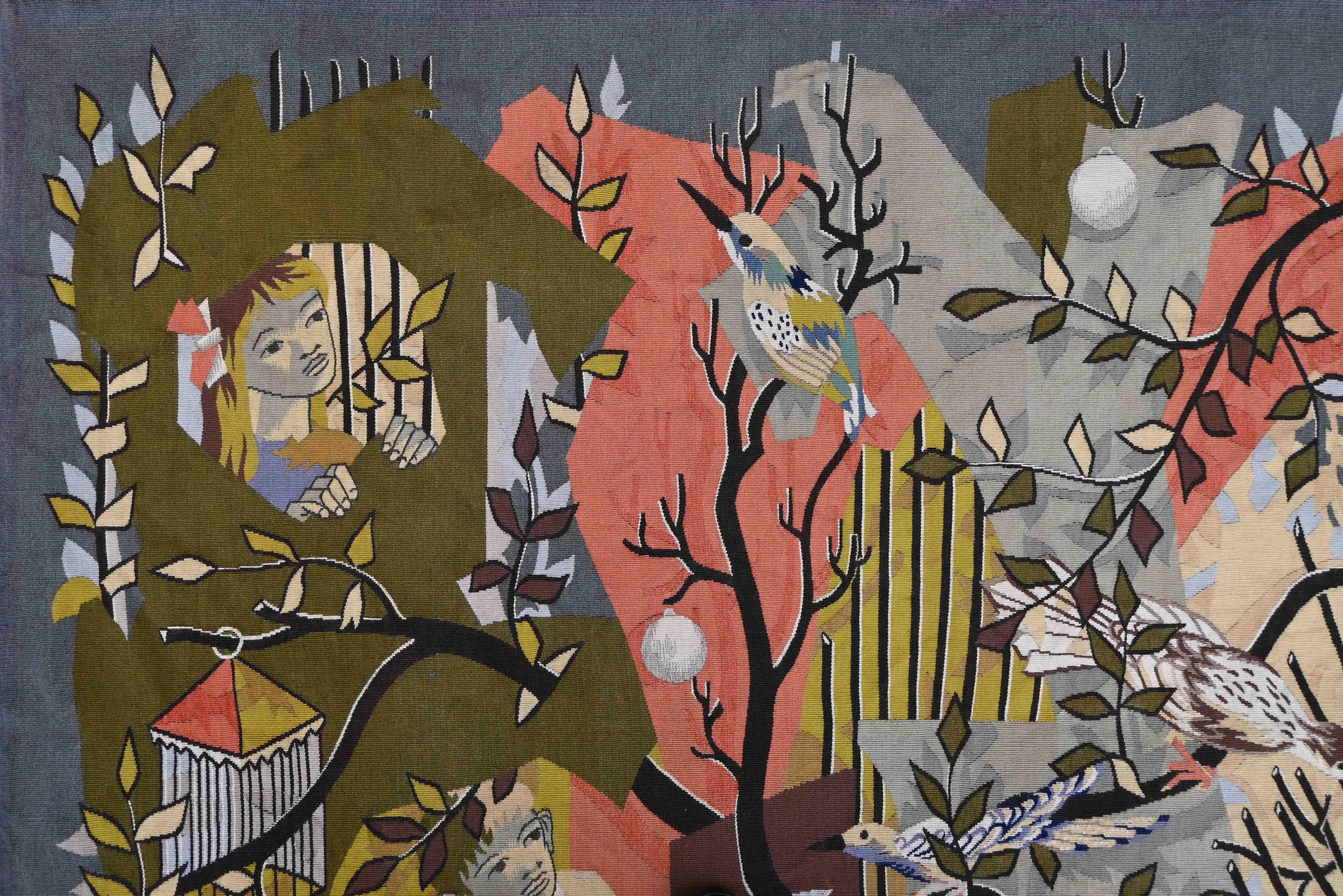 Artistics : Elie Grekoff
Époque : 20e siècle
Style : Art Déco
Condit : Condit : Parfait état
MATERIAL : Laine
Largeur : 290 cm
Hauteur : 144 cm

Dans le respect de la tradition, cette magnifique tapisserie a fait l'objet d'un nettoyage approfondi