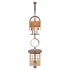 Birdie Sky Earth container - Shelf and mirror in solid wood