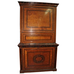 Antique Bird’s-Eye Maple and Marquetry Altar and Tabernacle, circa 1850