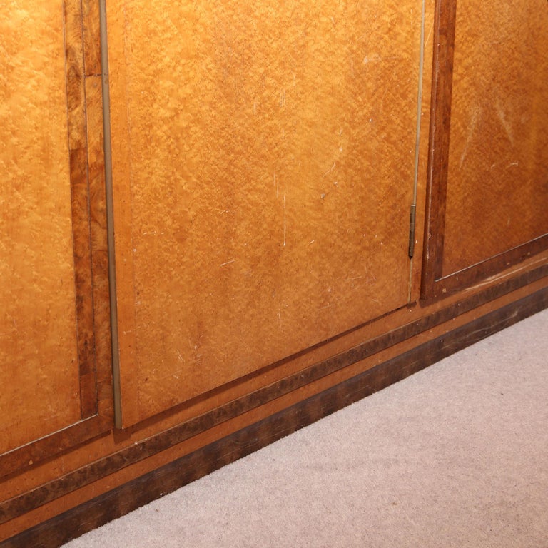 Birds Eye Maple Art Deco Bedroom Suite by Caplans Cabinets Dressing Table at 1stDibs