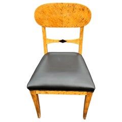 Birds Eye Maple Biedermeier Style Chair