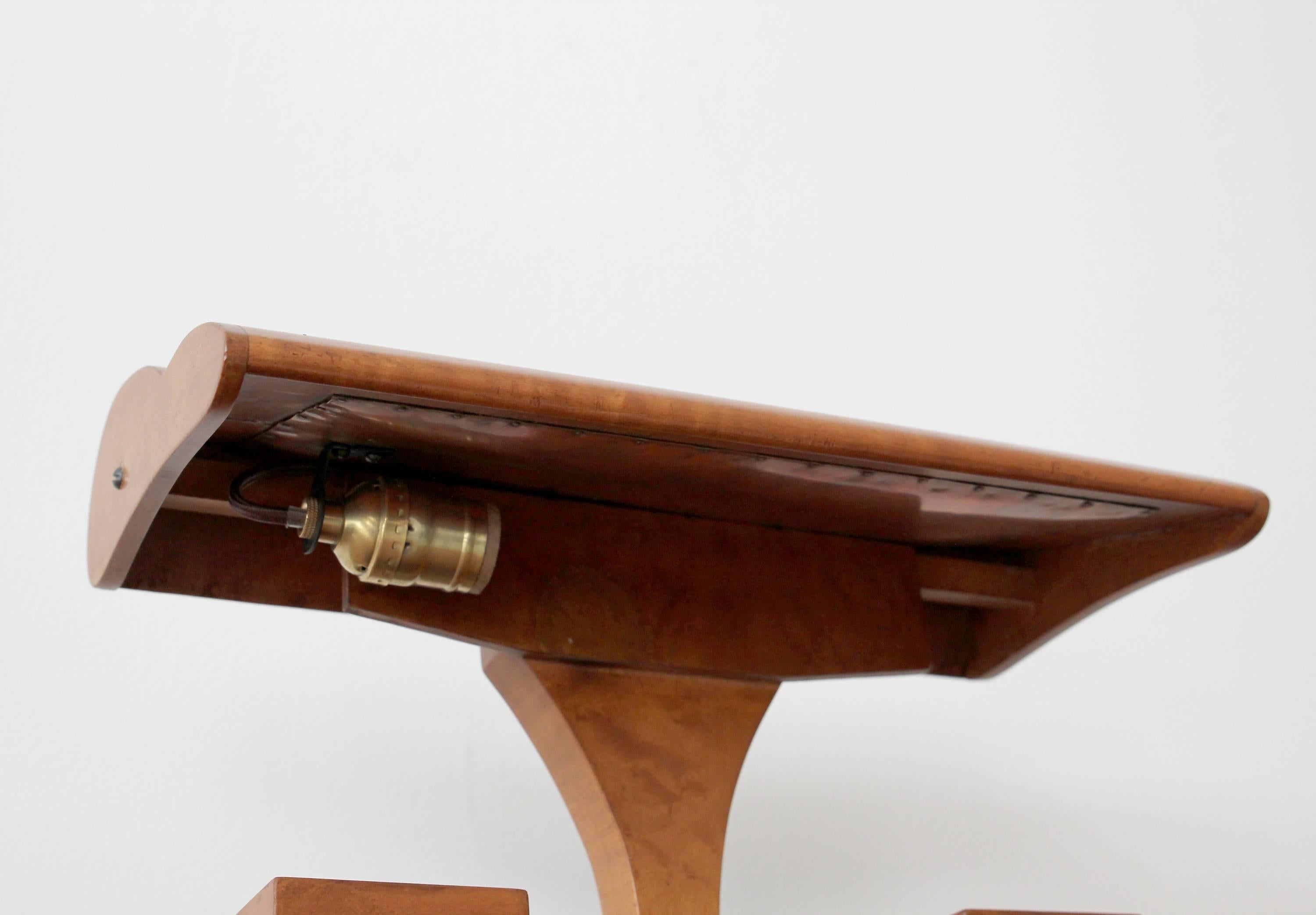 Bird's-Eye Maple Desk Light 1
