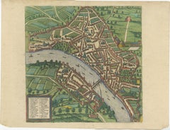 Bird’s-Eye View of Basel from Braun & Hogenberg’s Civitates Orbis Terrarum, 1575