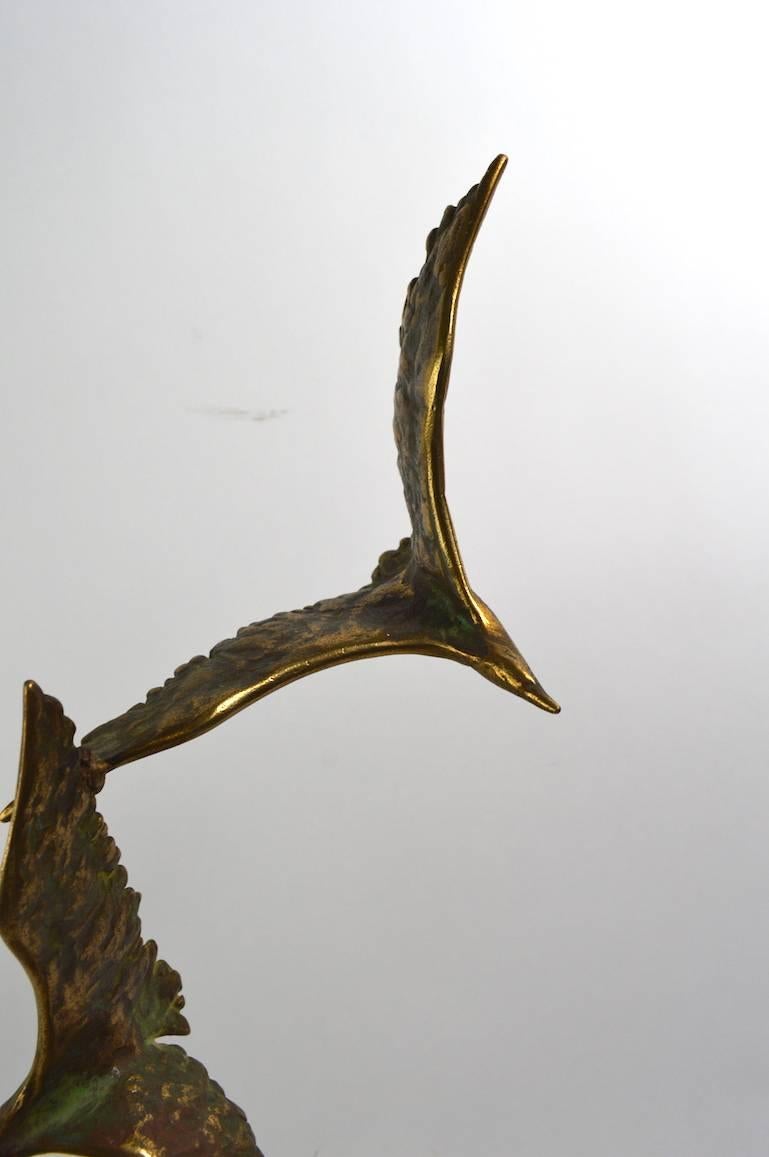 American Birds in Flight Brutalist Sculpture by Curtis Jere