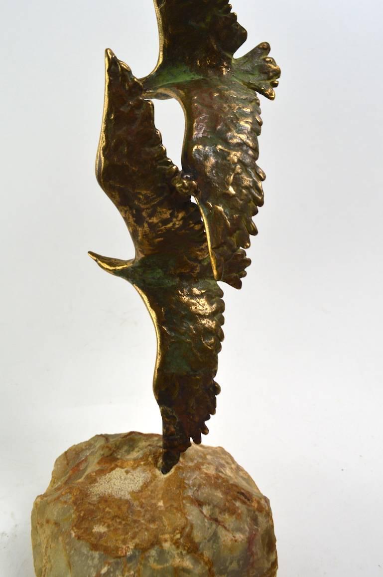 Birds in Flight Brutalist Sculpture by Curtis Jere 1