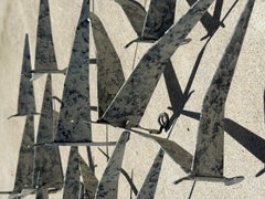 Birds in Flight Sculpture by Curtis Jere