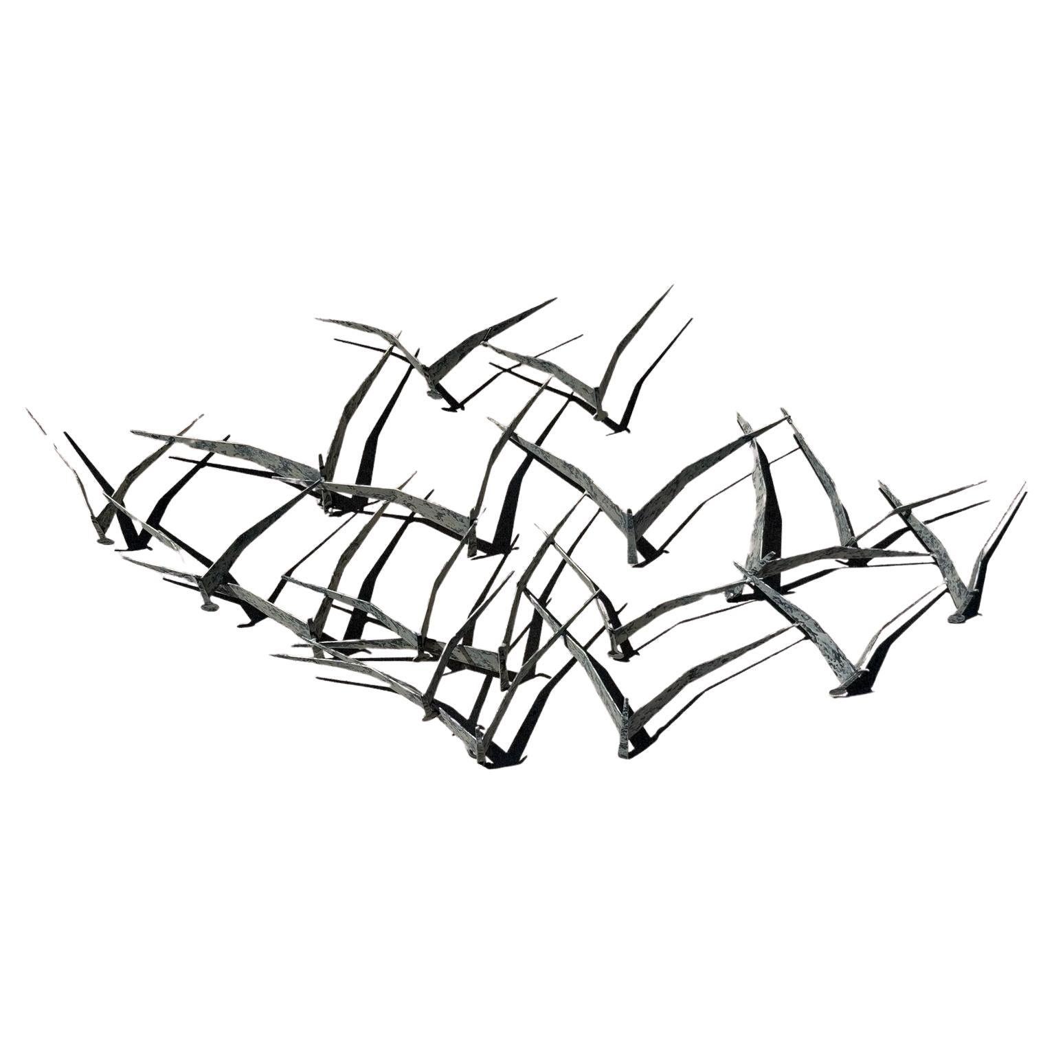 Birds in Flight Sculpture by Curtis Jere
