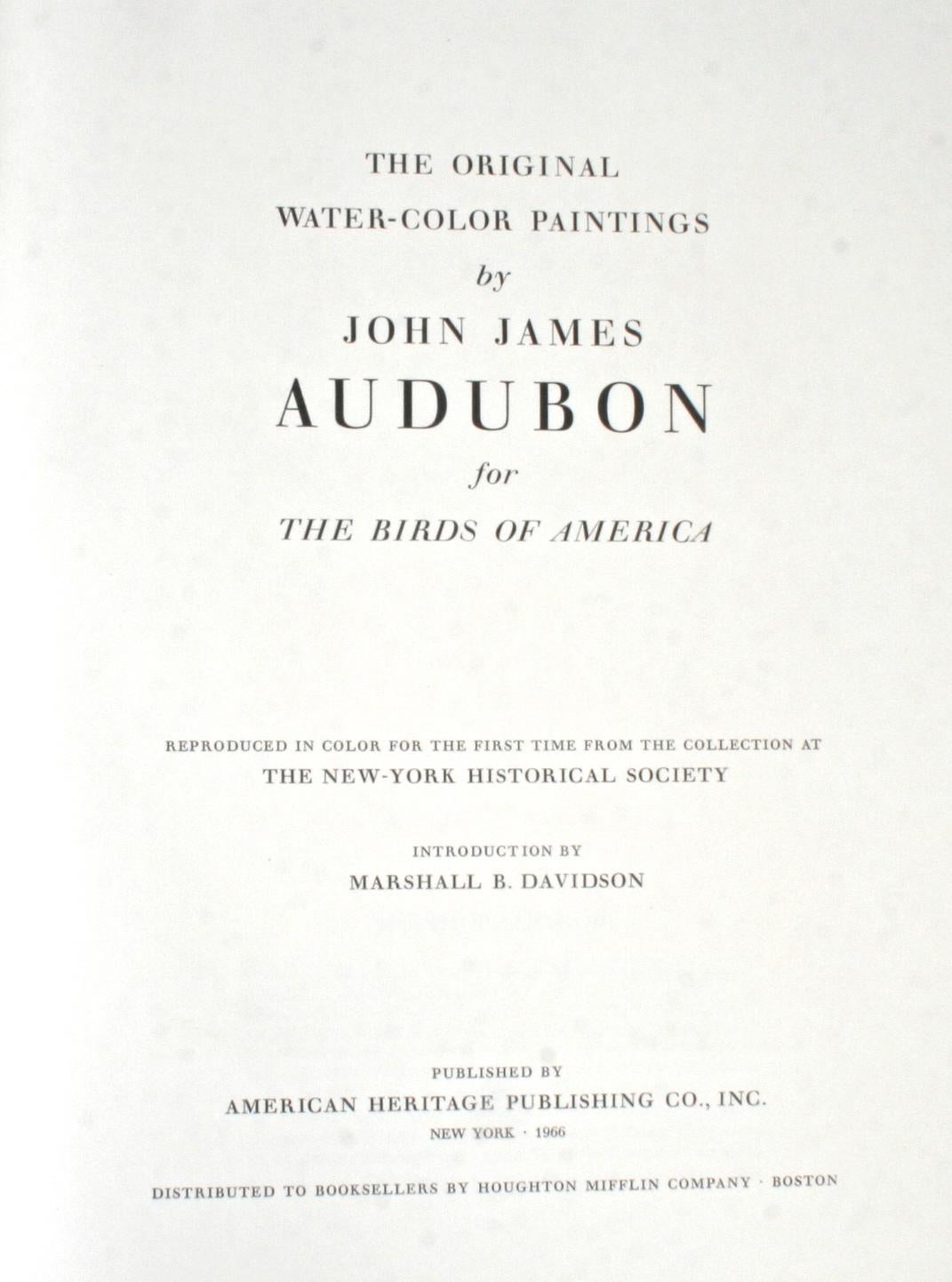 Birds of America by John James Audubon, Vol. I & II, First Edition In Good Condition In valatie, NY