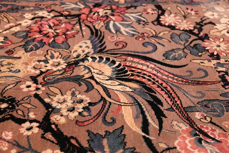 Birds of Paradise Vintage English Wilton Rug For Sale at 1stdibs