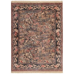 Birds of Paradise Used English Wilton Rug. Size: 9 ft x 11 ft 10 in