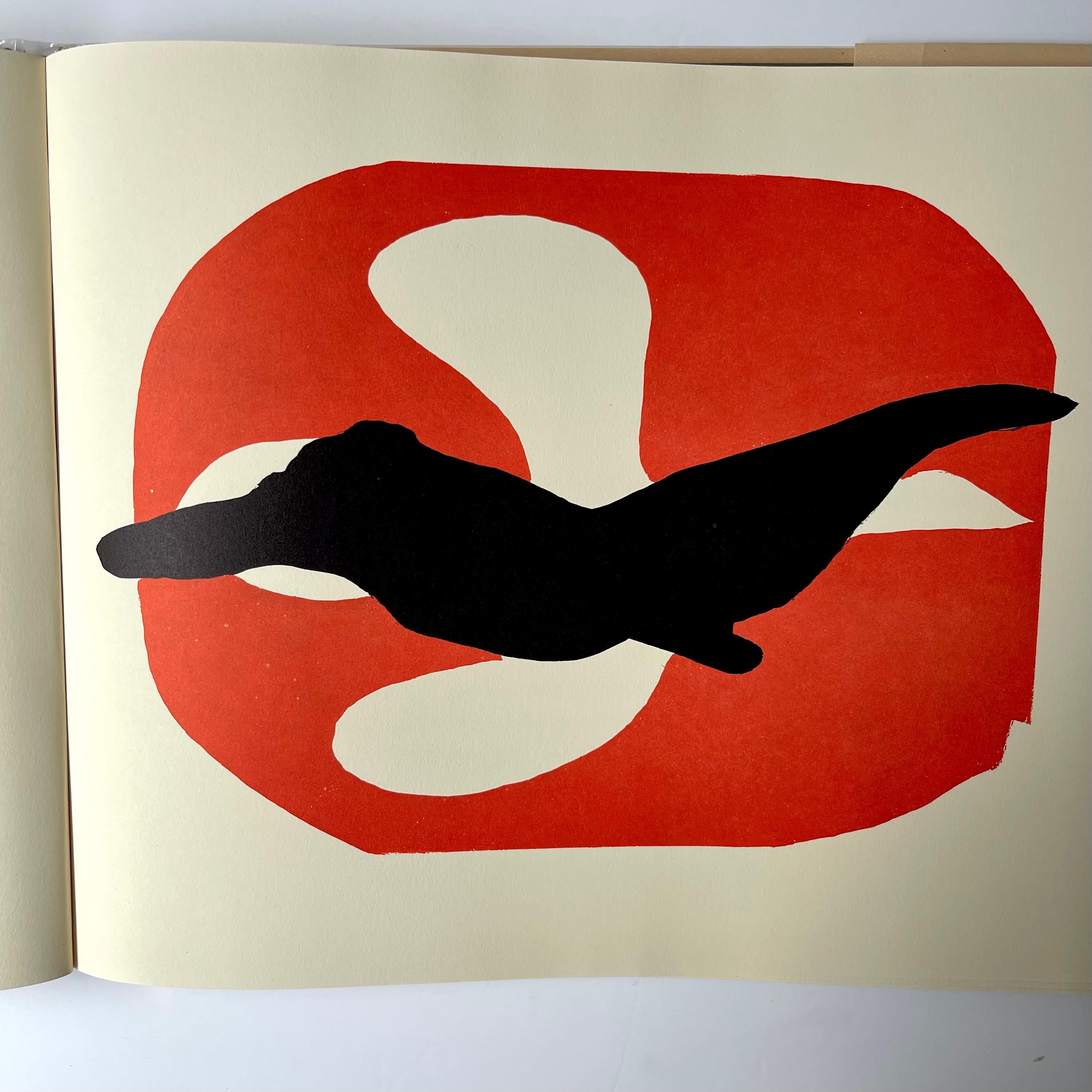 Birds St. John Perse with Four Etchings by George Braque 1st US edition 1966 In Good Condition For Sale In London, GB