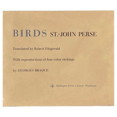 Vintage Birds St. John Perse with Four Etchings by George Braque 1st US edition 1966
