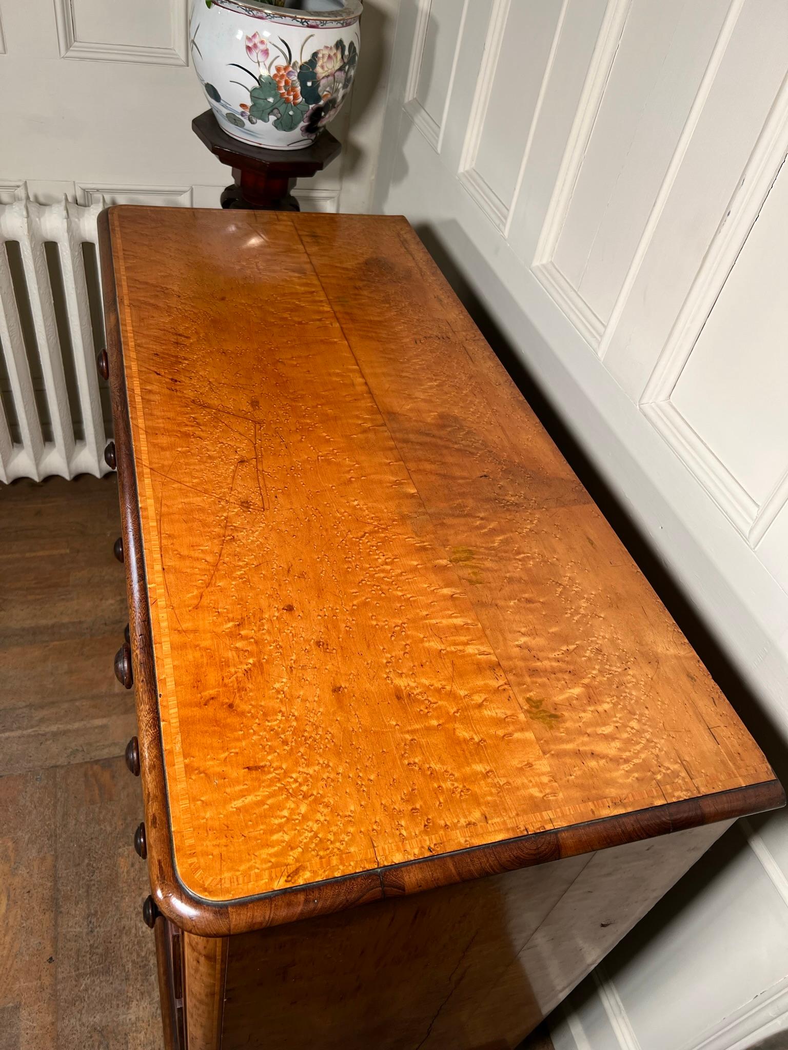 Birdseye Maple Chest of Drawers For Sale 2