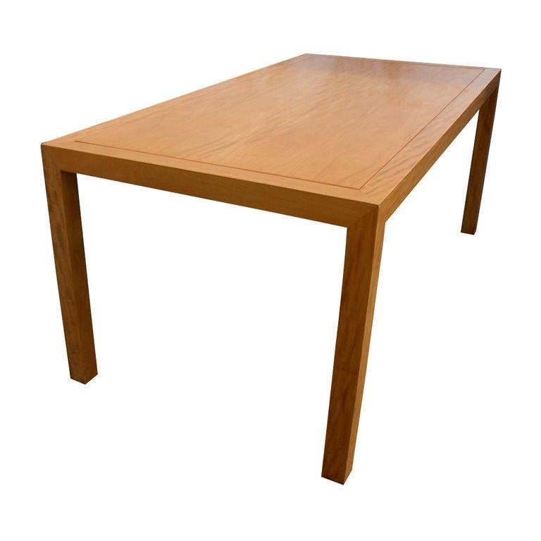 Maple Table With Leather Insert Top Desk 3