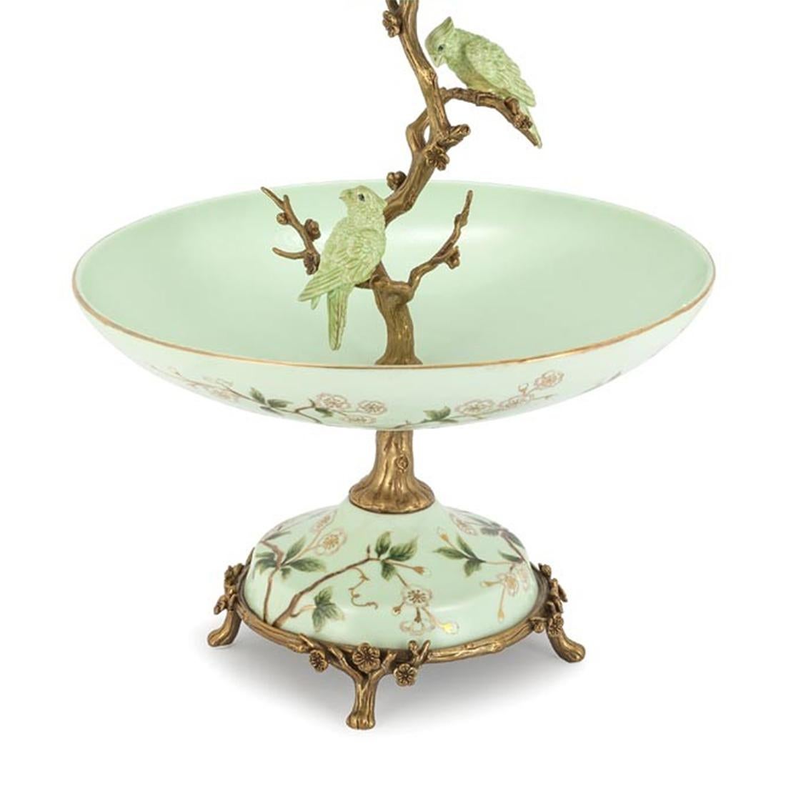 Italian Birdy Center Table Serving Piece For Sale