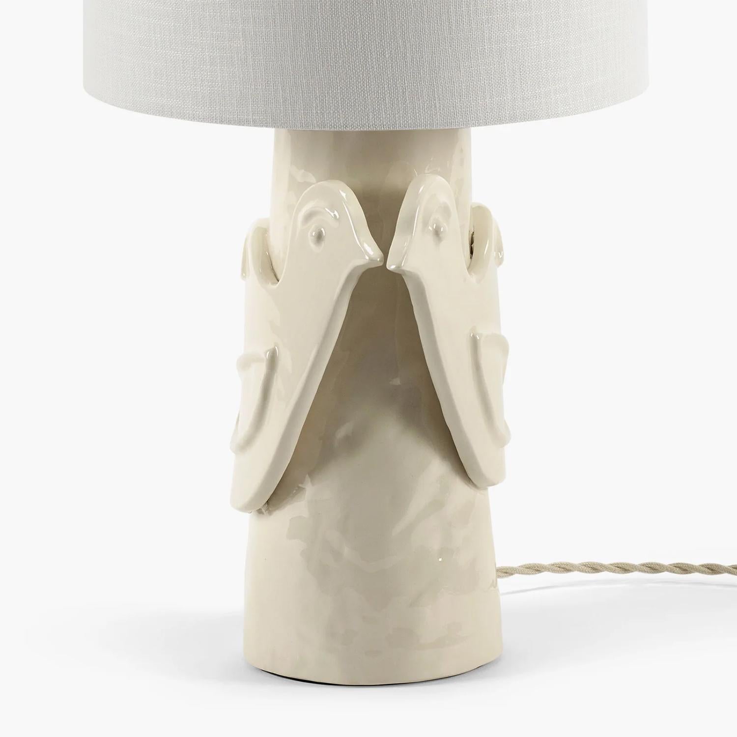 Lampe de table blanche crème oiseau Neuf - En vente à Paris, FR