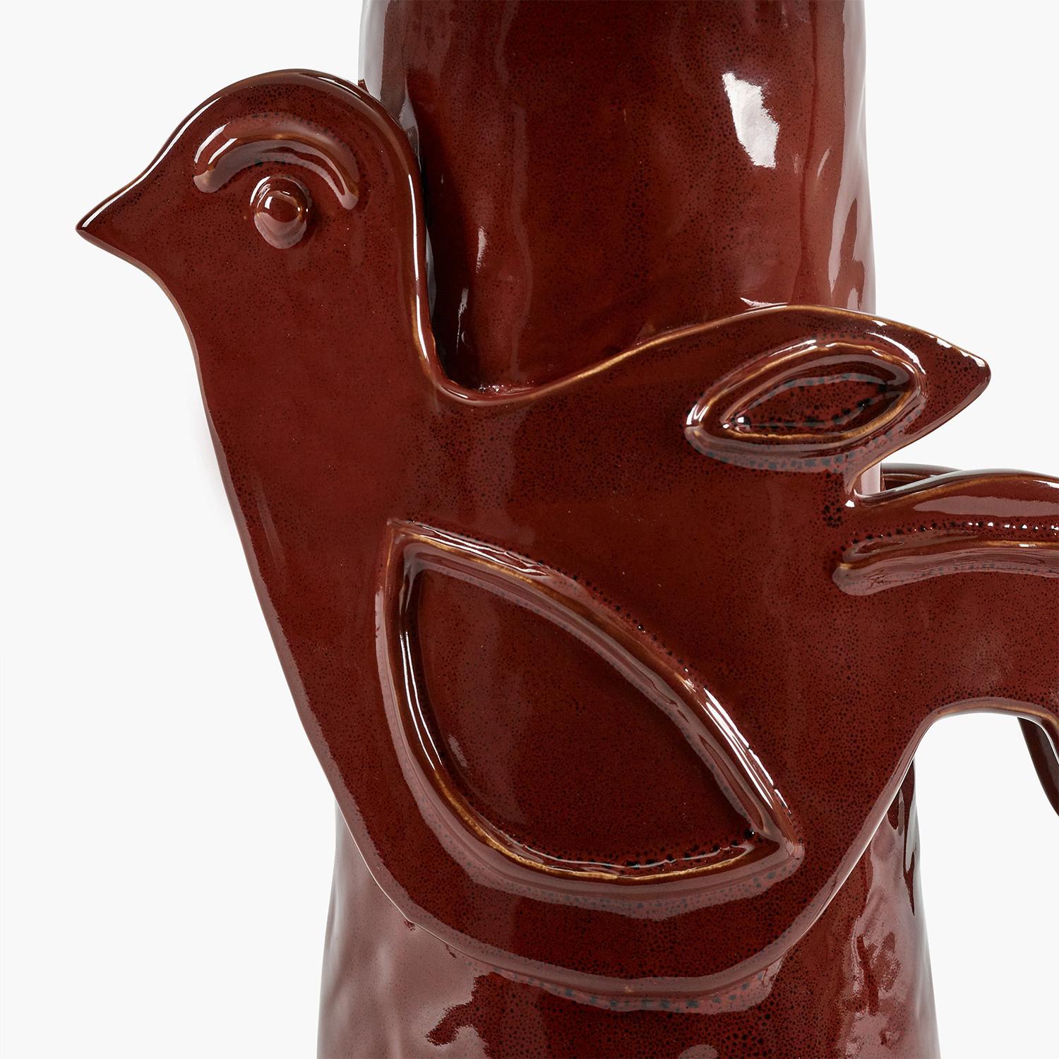 XXIe siècle et contemporain Lampe à poser Birdy rouge foncé en vente