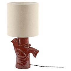 Lampada da tavolo Birdy rosso scuro
