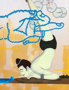 Boy Dancer, Acrylic on Canvas by Contemporary Indian Artist "In Stock"